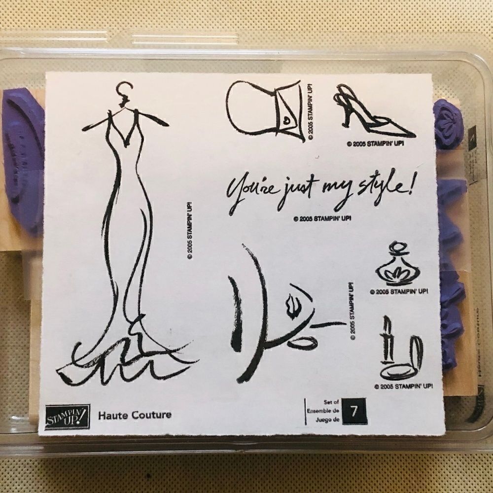 STAMPIN' UP Stamps Set HAUTE COUTURE Fashion Style